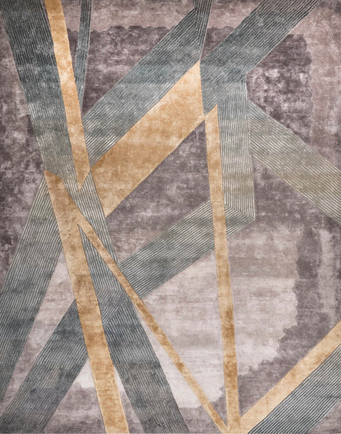 Electric 9' x 12' Hand-Knotted Bamboo-Silk Area Rug – SUMMIT RUG